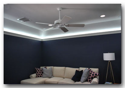 LED lighting for crown molding