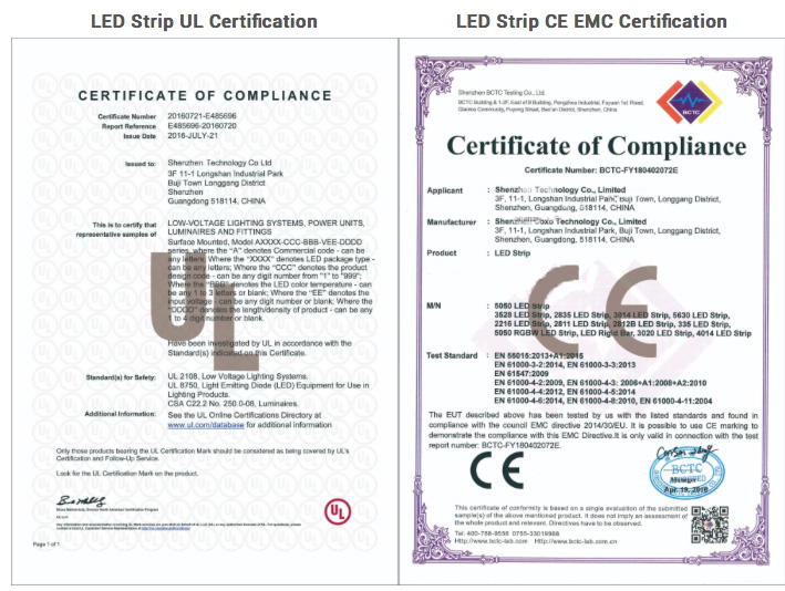 UL-LED-strip light-rated